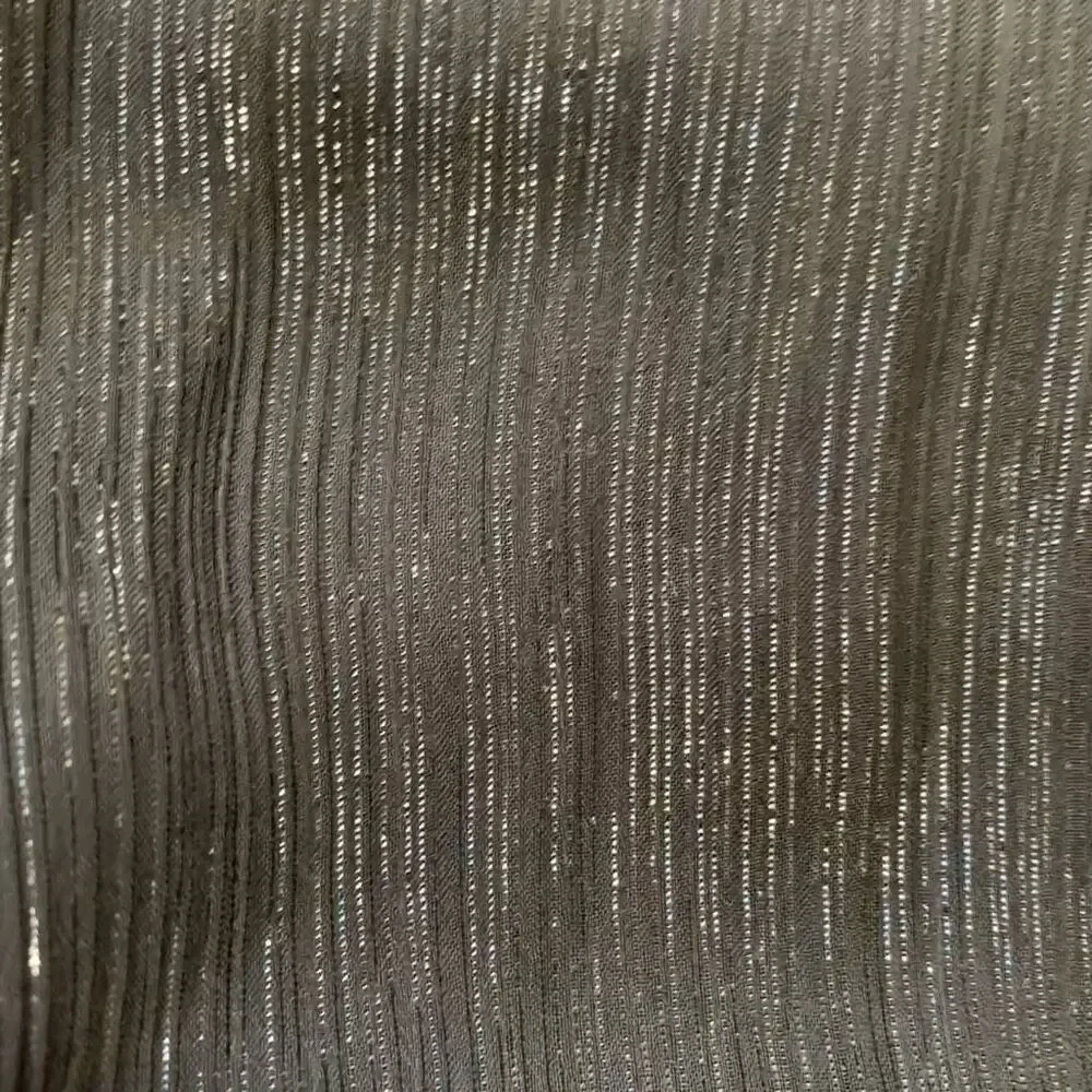 Michael Kors Dress‎ Faux Wrap Black Metallic Shimmer Asymmetrical Ruffle Sheer